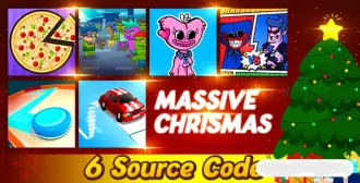6 Premium Quality Games : Christmas Unity Bundle source code