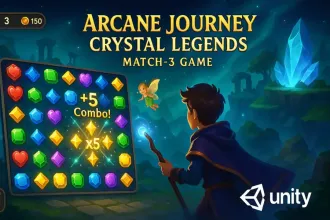 Arcane Journey: Crystal Legends | Match-3 Games source code