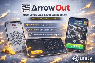 Arrow Out: 1000 Levels Puzzle Game Unity Source Code + Level Editor source code