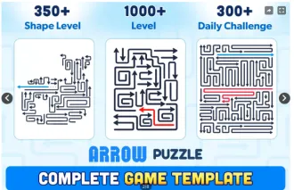 Arrow Puzzle Unity Source Code – Complete Arrow Logic Puzzle Game | SellUnitySourceCode.com source code