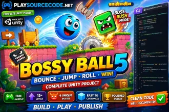 Bossy Ball 5: Bounce Jump Roll Unity Game source code