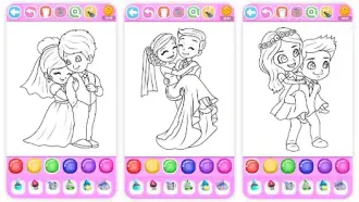 Bride And Groom Wedding Coloring Pages Game Sellunitysourcecode source code