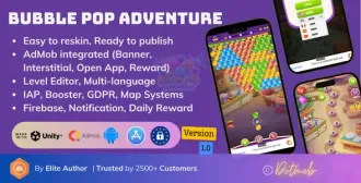 Bubble Pop Adventure – Complete Unity Game source code