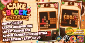Cake Block Puzzle Blast Unity 6 source code