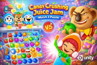 Candy Crushing Juice Jam: Classic Match-3 Puzzle Unity Source Code (200 Levels) source code