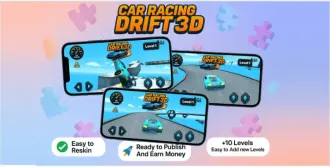 Car Racing Drift 3D – Racing Mobile Unity Game source code
