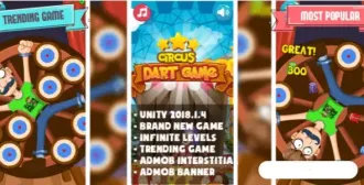 Circus Dart Wheel | Trending Game SellUnitySourceCode source code
