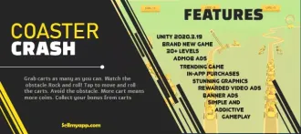 🎢 Coaster Crash – Hypercasual Adventure Game | SellUnitySourceCode.com source code