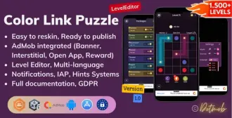 Color Link Puzzle – Unity Complete Project source code
