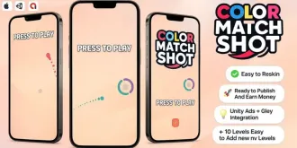 Color Match Shot – Casual Mobile Unity Game source code