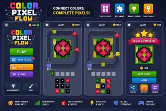 Color Pixel Flow Unity Game Code source code