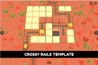 Crossy Rails Unity Source Code – Railway Puzzle Game Template | SellUnitySourceCode.com source code