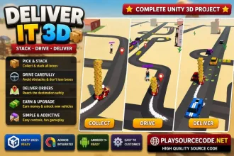 Deliver It 3D Game Unity 3D Source Code source code