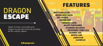 Dragon Escape – Hypercasual Puzzle Game SellUnitySourceCode source code