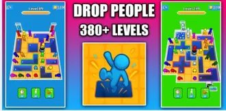 Drop People 3D Hole Puzzle Game Unity Source Code source code