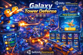 Galaxy Tower Defense Unity Game – Sci-Fi Strategy TD source code