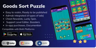 Goods Sort Puzzle - Unity Complete Game source code