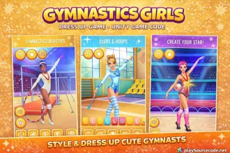 Gymnastics Girls Dress Up Game Unity Game source code
