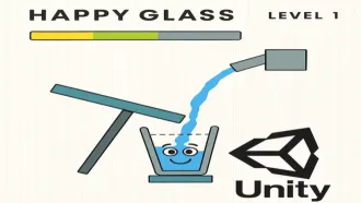 Happy Glass | Happy Cup Puzzle Game Template source code