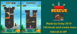 Hero Rescue – Adventure Puzzle Game SellUnitySourceCode  source code