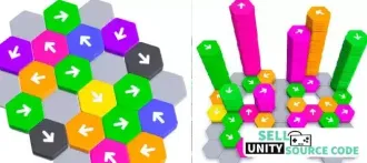 Hexa Away puzzle nimmi developer Best Unity 3d Gam SellUnitySourceCode source code