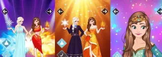 Icy or Fire dress up game SellUnitySourceCode source code