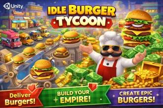 Idle Burger Tycoon: 3D Burger Factory & Restaurant Empire Unity Source Code source code