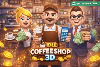 Idle Coffee Shop 3D source code