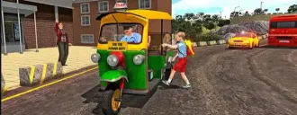 Indian Tuk Tuk School Auto Rickshaw Mountain Drive SellUnitySourceCode source code