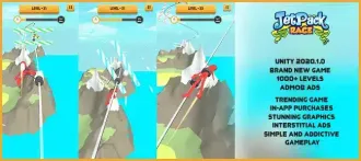 Jetpack Race | Brand New Hypercasual Game | Trendi SellUnitySourceCode  source code