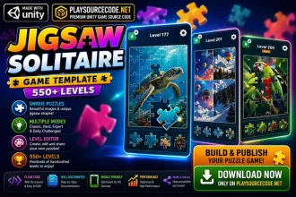 Jigsaw Solitaire – Game Template Unity source code