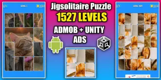 Jigsolitaire Jigsaw Puzzle Game Unity Source Code source code