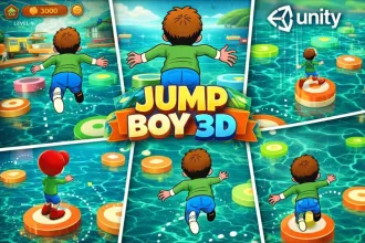 Jump Boy 3D: Tap Tap Jump – 3D Arcade Platformer Game source code