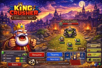King Crusher – Roguelike Tactical RPG Unity Game Source Code source code