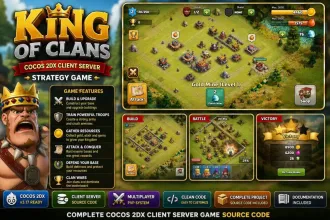 King of Clans Cocos 2Dx Client Server Game Source Code source code