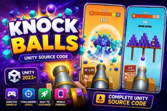 KNOCK BALLS Unity Source Code source code
