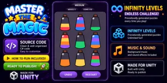 Master The Magic - Potion Sort Puzzle for Unity source code