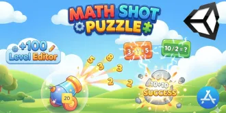 Math Shot Puzzle Game Unity source code