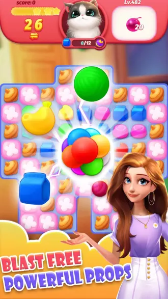 Meow Pop Blast - Match 3 Puzzle and Cat sellunitysourcecode source code