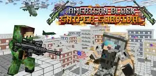 New American Block Sniper Survival – 3D FPS Shooting Game – SellUnitySourceCode.com source code