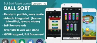 New Ball Sort Puzzle – Unity Complete Project - SellUnitySourceCode.com Video source code