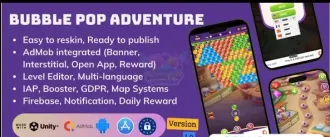 New Bubble Shooter Adventure: Color Pop Game – 2025 Complete Unity Projects - SellUnitySourceCode.com source code