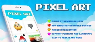 Pixel Art – Color By Number (Top Free Game) SellUnitySourceCode source code