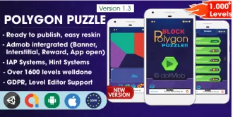 Polygon Puzzle - Unity Template Project SellUnitySourceCode source code