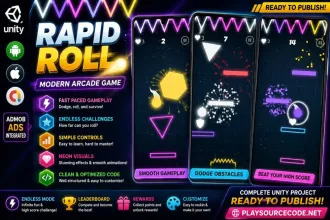 Rapid Roll – Complete Unity Game source code