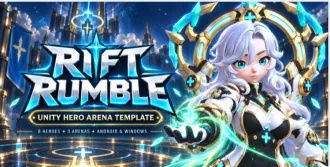 Rift Rumble - Unity Hero Arena Game Template source code