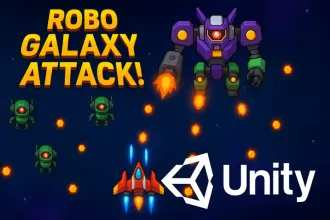 Robo Galaxy Attack! | Space Shooter source code