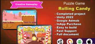 Rolling Candy – Unity – Admob SellUnitySourceCode source code