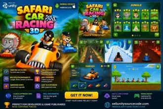 Safari Car Racing 3D - Unity Source Code source code