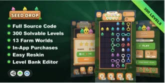 Seed Drop - Unity Puzzle Game Template source code